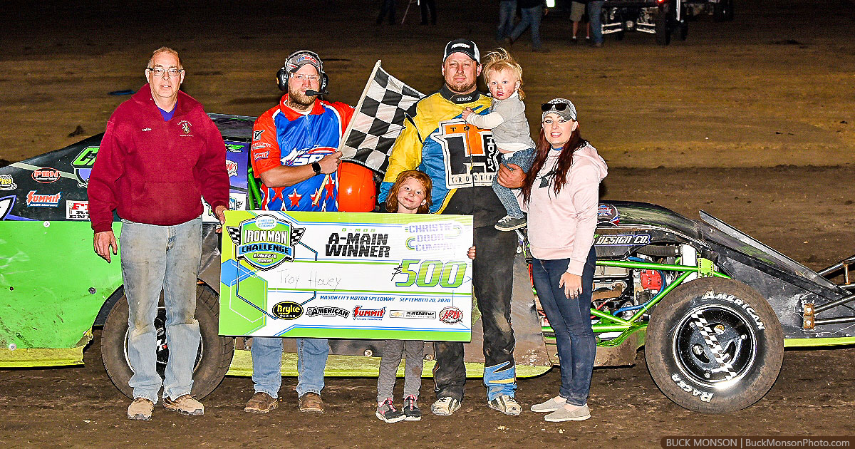 Schmit, Hovey drive to Iron Man victories at Mason City Motor Speedway