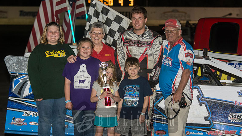 Schott captures Charlie Kraft Memorial at Lakeside Speedway