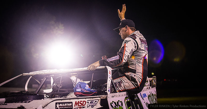 Cool Hand Luke enjoys Friday night feast at Fayette County Speedway