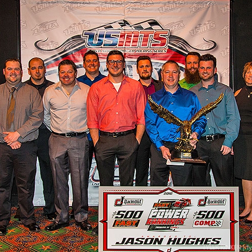Top 10 points finishers at the USMTS Awards Banquet at the Ameristar Casino Hotel in Kansas City on Saturday, Jan. 28, 2017.
