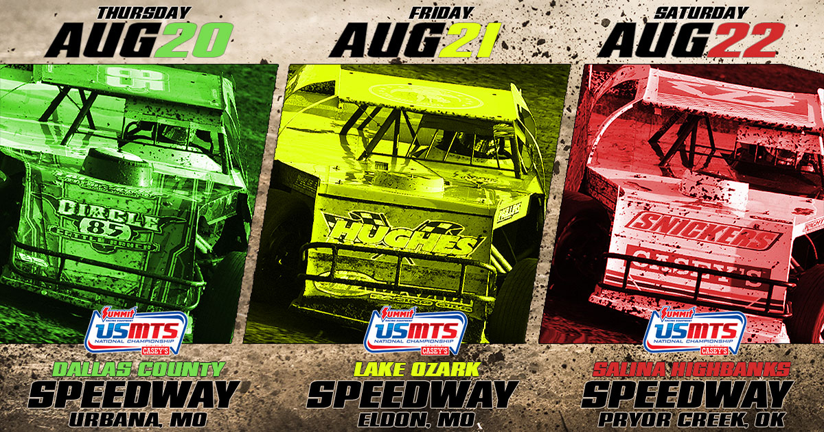 Bullring, Beach and Highbanks home for August 20-22 agenda for USMTS