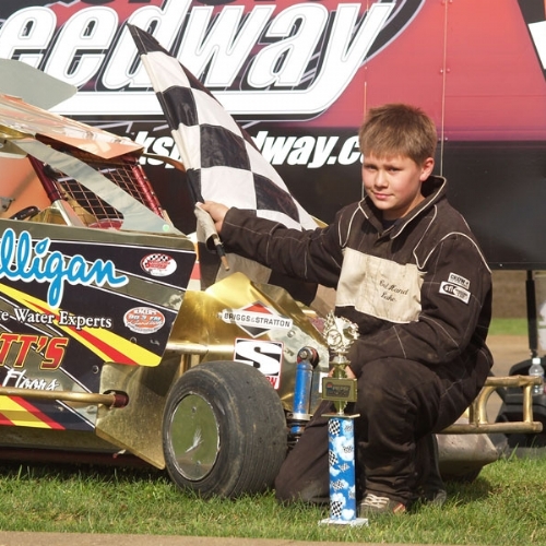 Close up of me in victory lane