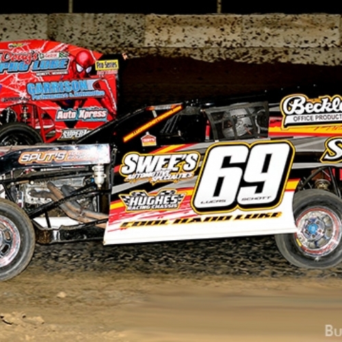 Racing with Jackie Dalton at the King of America III.