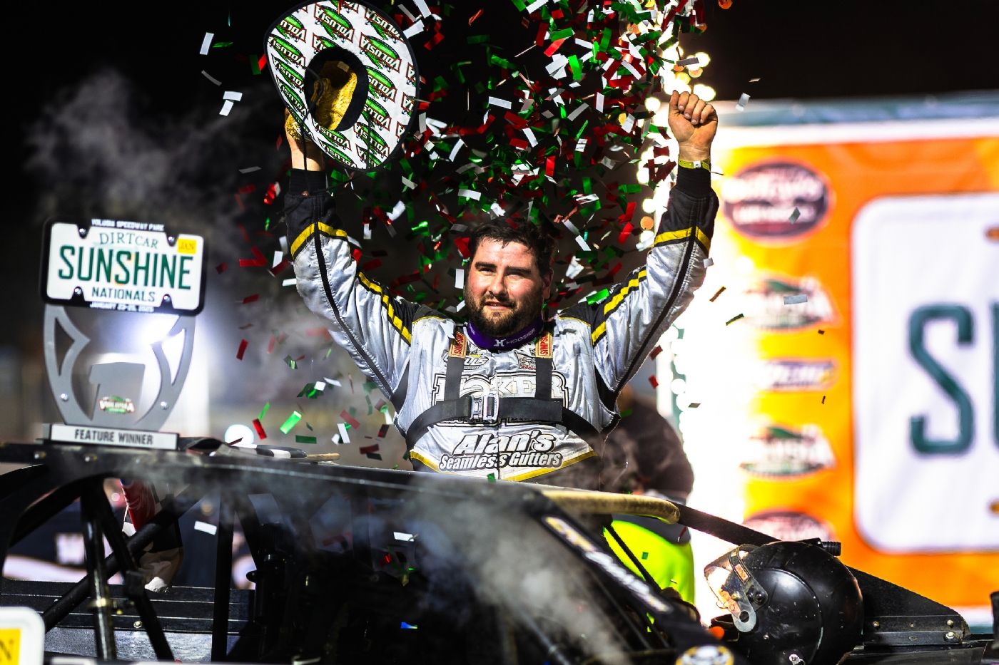 Gustin takes opening night win at DIRTcar Sunshine Nationals