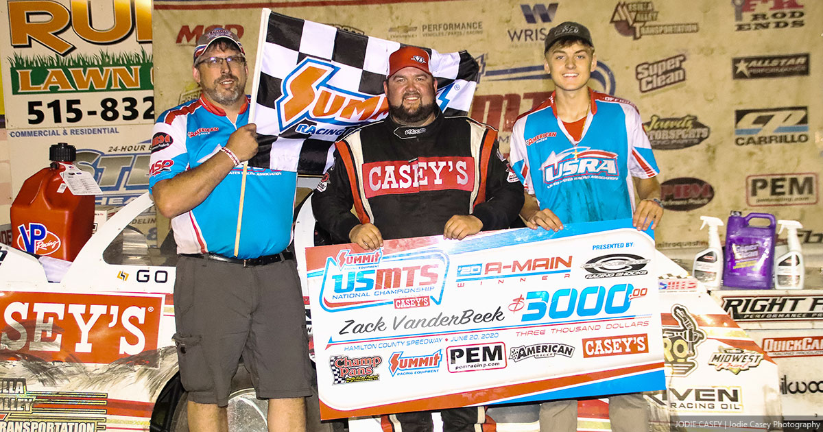 USMTS Iowa Speedweek ends with VanderBeek in Hamilton County Speedway victory lane USMTS Iowa Speedweek ends with VanderBeek in Hamilton County Speedway victory lane