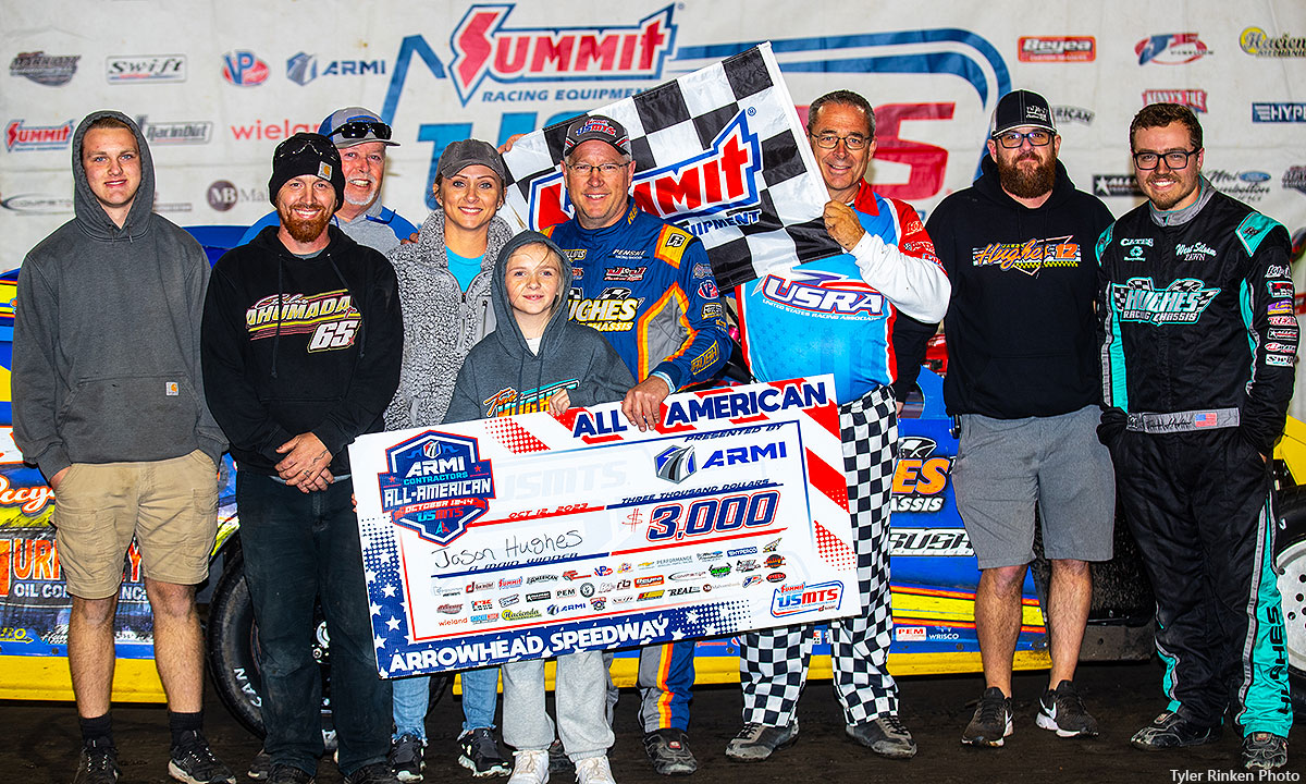 Hughes ends drought with homegrown victory at Arrowhead Speedway Hughes ends drought with homegrown victory at Arrowhead Speedway