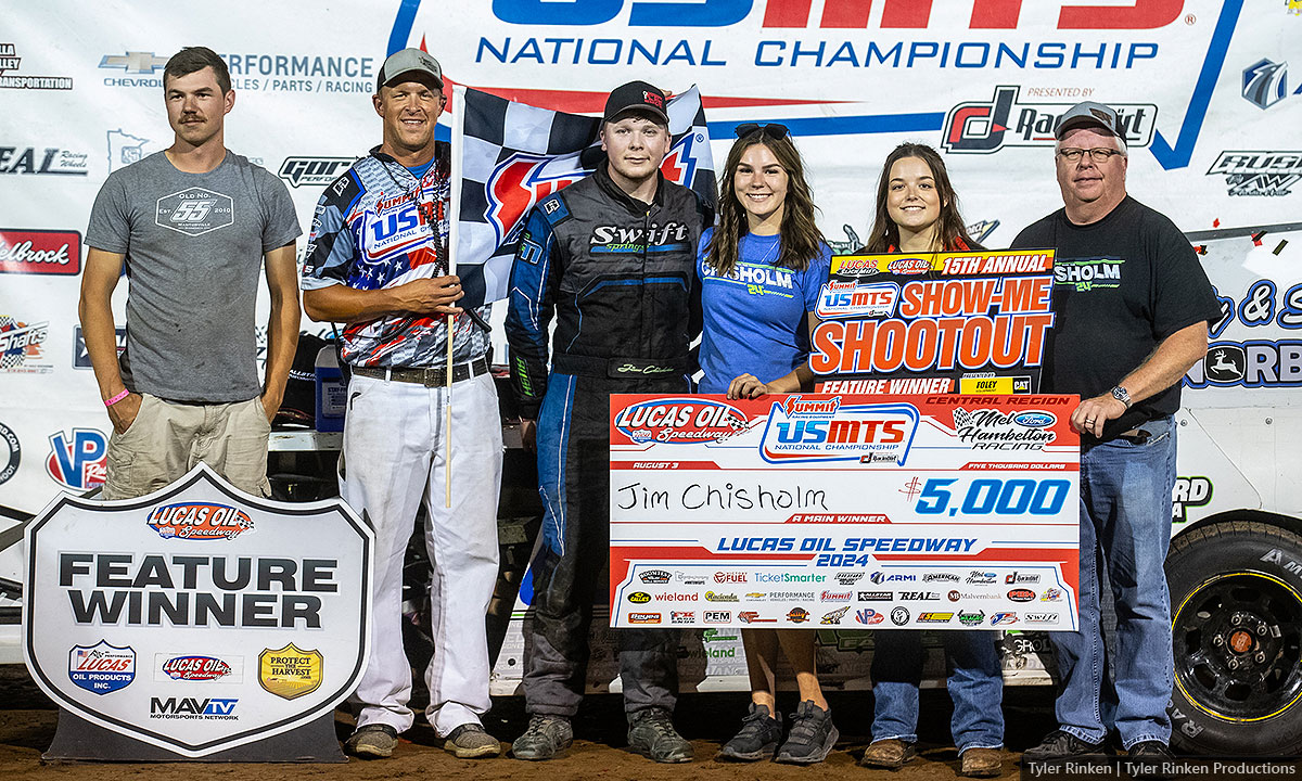 Chisholm completes USMTS Show-Me Shootout sweep at Lucas Oil Speedway Chisholm completes USMTS Show-Me Shootout sweep at Lucas Oil Speedway
