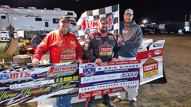VanderBeek collects victory after Lee’s setback at Jackson Motor Speedway VanderBeek collects victory after Lee’s setback at Jackson Motor Speedway