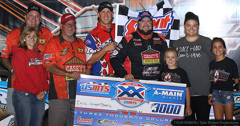 VanderBeek in victory lane at Humboldt VanderBeek in victory lane at Humboldt